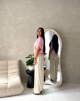 Hala Pink Soft Knitted Batwing Top