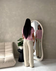 Hala Pink Soft Knitted Batwing Top