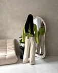 Layl Lime Green Plain Cinch Waist Collar Top