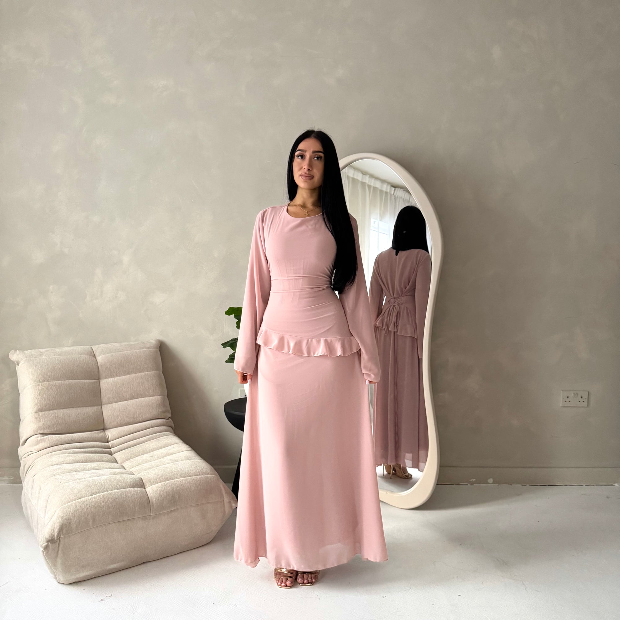 sequin a line dress for women Plus V Neck Lantern Sleeve Sequin A Line Dresses