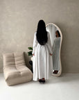 Rosh White With Black Polka Dot A line Summer Dress