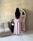 Raia Light Pink Pearl Detail Modest Skirt Co Ord