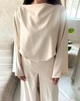Numa Beige Baggy Fit Top & Trouser Co Ord Set
