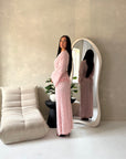 Mirya Pink Lace Lined Skirt Summer Co Ord Set