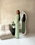Mirya Mint Lace Lined Skirt Summer Co Ord Set