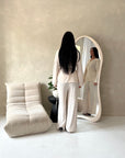 Ahura Beige V Neck Wrap Over Co Ord