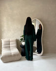 Ahura Emerald Green V Neck Wrap Over Co Ord