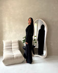 Ahura Black V Neck Wrap Over Co Ord