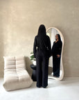 Ahura Black V Neck Wrap Over Co Ord