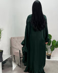 Nazah Emerald Green Side Drape Modest Dress