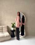 Siria Pink Lace Trim Cape Elegant Top
