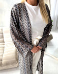 Maha Black Zig Zag Multicoloured Summer Cardigan