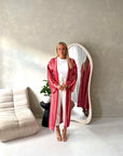 Maha Red Zig Zag Multicoloured Summer Cardigan