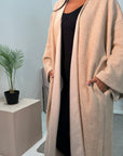 Rui Beige Oversized Premium Soft Batwing Coat