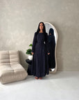 Rosh Navy With White Polka Dot A line Summer Dress