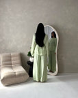 Miray Mint Ring Buckle Linen Trouser Co Ord Set