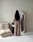 Miray Mocha Ring Buckle Linen Trouser Co Ord Set