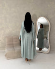 Sherin Mint Pearl Detail Modest Dress