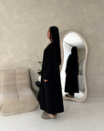 Rui Black Oversized Premium Soft Batwing Coat