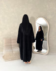 Rui Black Oversized Premium Soft Batwing Coat