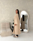 Rui Beige Oversized Premium Soft Batwing Coat