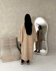 Rui Beige Oversized Premium Soft Batwing Coat