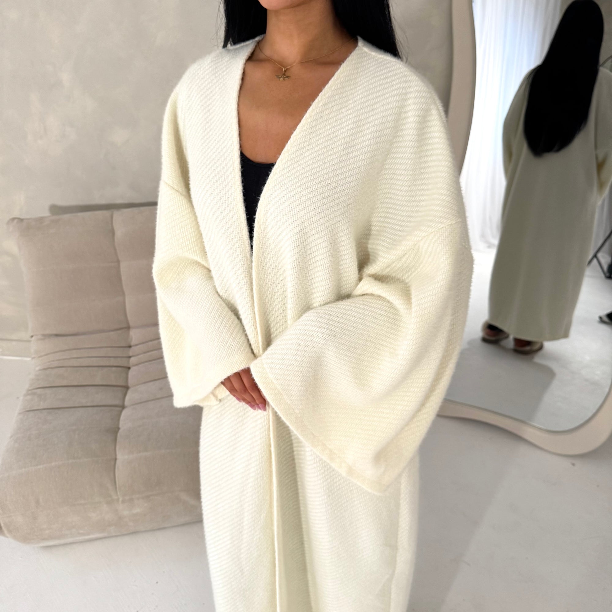 Rui Cream Oversized Premium Soft Batwing Coat