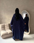 Isani Navy Diamante Swirl Modest Kaftan Dress