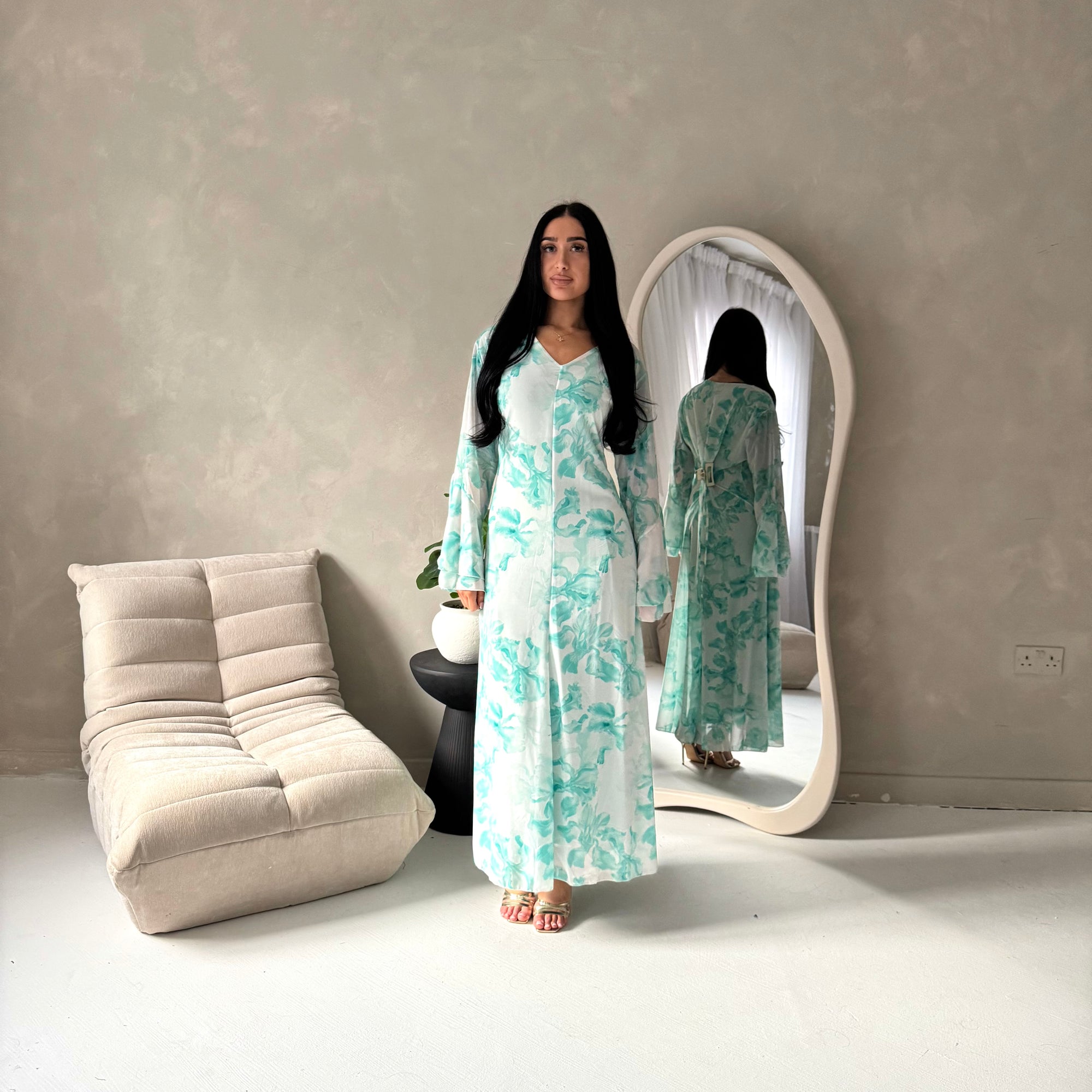 princess polly baby blue dress Blue Swing Dress main image 1
