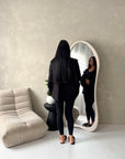 Melia Black Collar Batwing Pocket Jacket
