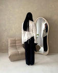 Ayra White Floral Embroidery Asymmetrical Top