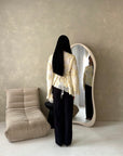 Ayra White With Yellow Floral Embroidery Asymmetrical Top