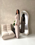Hadia Mocha Front Gather Top & Trouser Co Ord Set