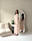Sahra Pink Floral Lined Modest Summer Dress