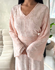 Sahra Pink Floral Lined Modest Summer Dress