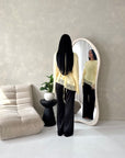 Hayat Yellow Lace Satin Tie back Lace Detail Top