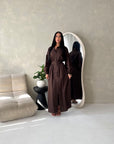 Remi Brown Cotton Shirt Summer Dress