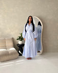 Remi Blue Cotton Shirt Summer Dress