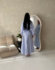 Remi Blue Cotton Shirt Summer Dress