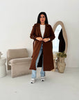Blair Brown Thick Belted Trench Jacket