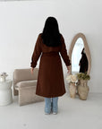 Blair Brown Thick Belted Trench Jacket