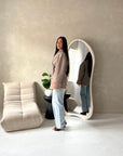 Amara Mocha Fur Cuff Wrap Buckle Belted Coat