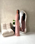Rose Pink Mesh Lined Summer Tie Back Dress