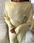 Ida Yellow Button Detail Trouser Co Ord Set
