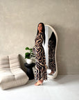 Via Black Mesh Swirl Print Lined Summer Dress