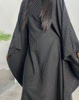 Miah Black Modest Diamante Hot Fix Kaftan Dress