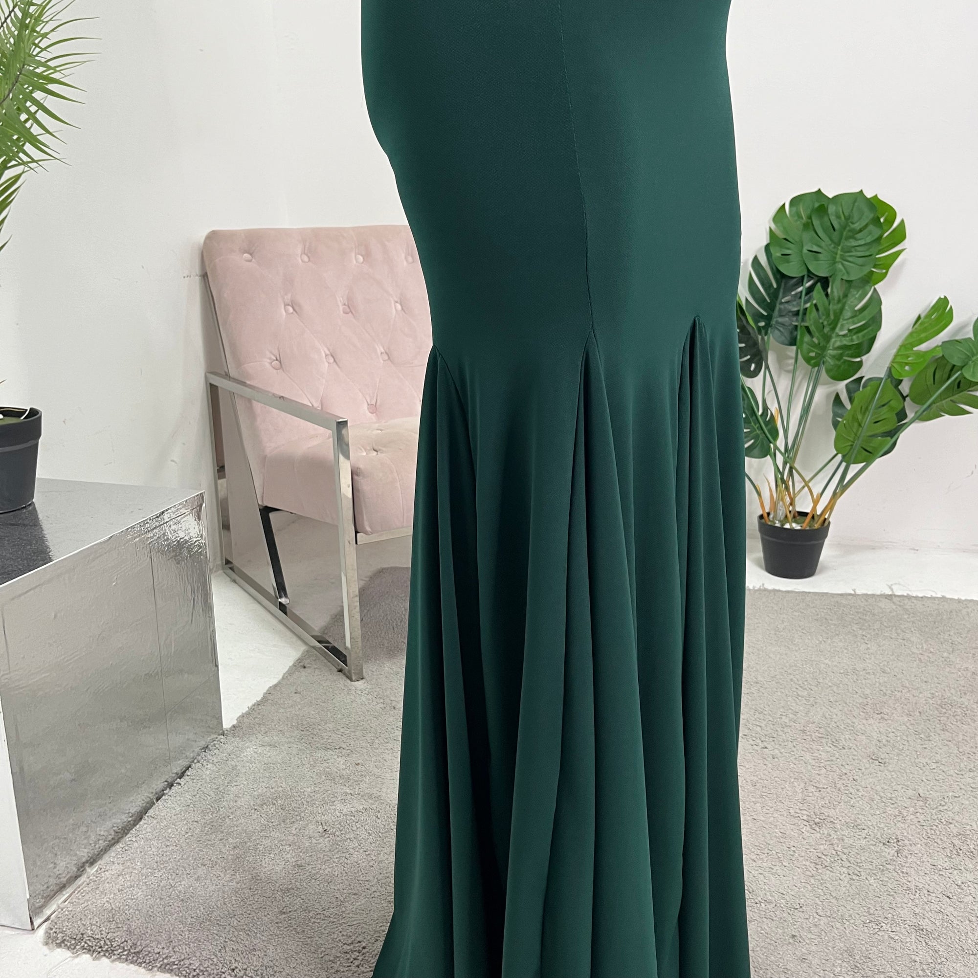 Aafia Emerald Green Elegant Off Shoulder Maxi Dress House Of Haniya Aafia Emerald Green Elegant Off Shoulder Maxi Dress House Of Haniya