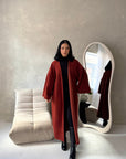 Rui Rust Oversized Premium Soft Thick Cardigan-House Of Haniya
