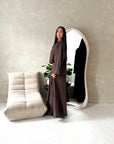 Madiha Brown Baggy Fit Wide Leg Trouser Co Ord Set