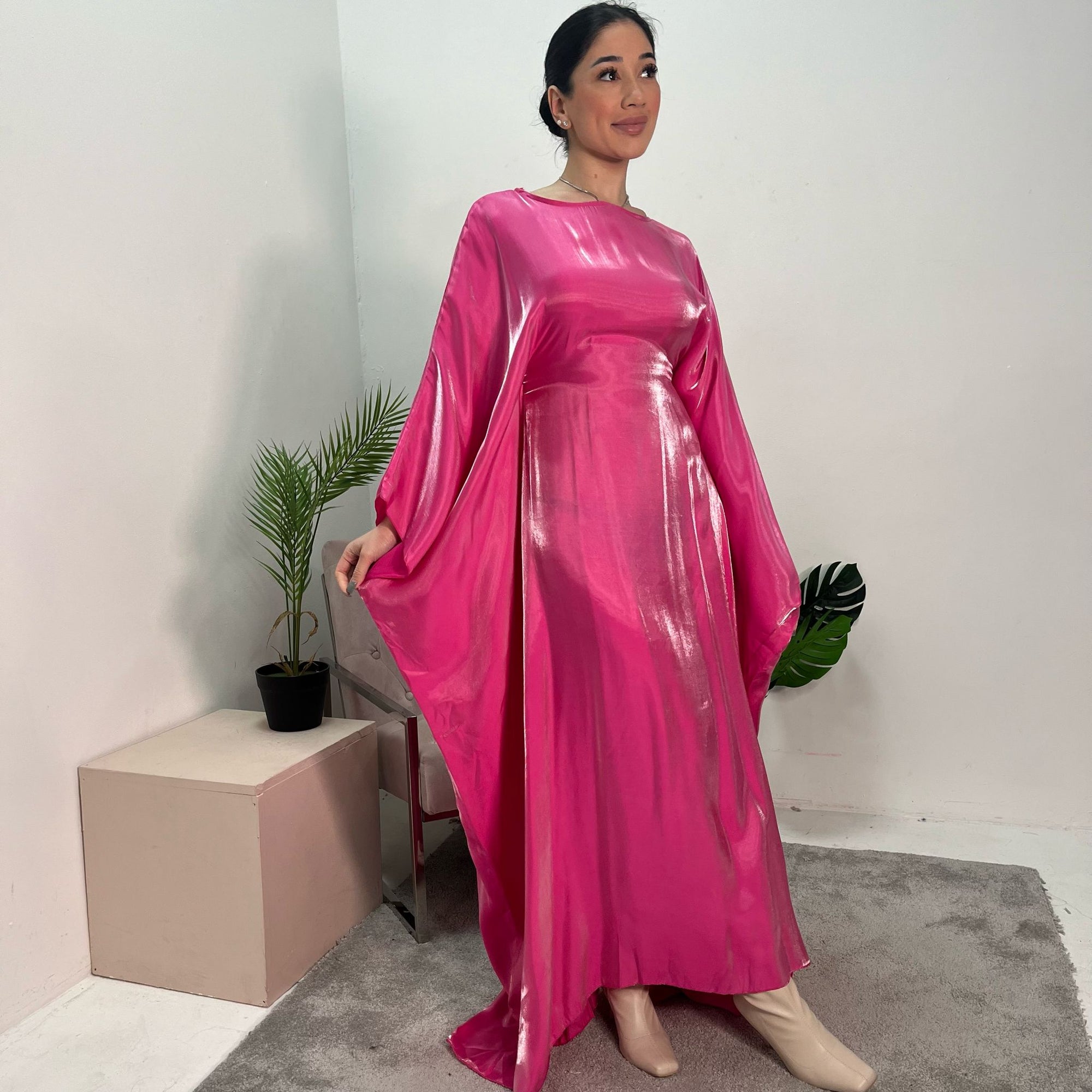 hot pink kaftan dress Goddess Kaftan maxi Dress - Fuchsia Kaftan maxi dress